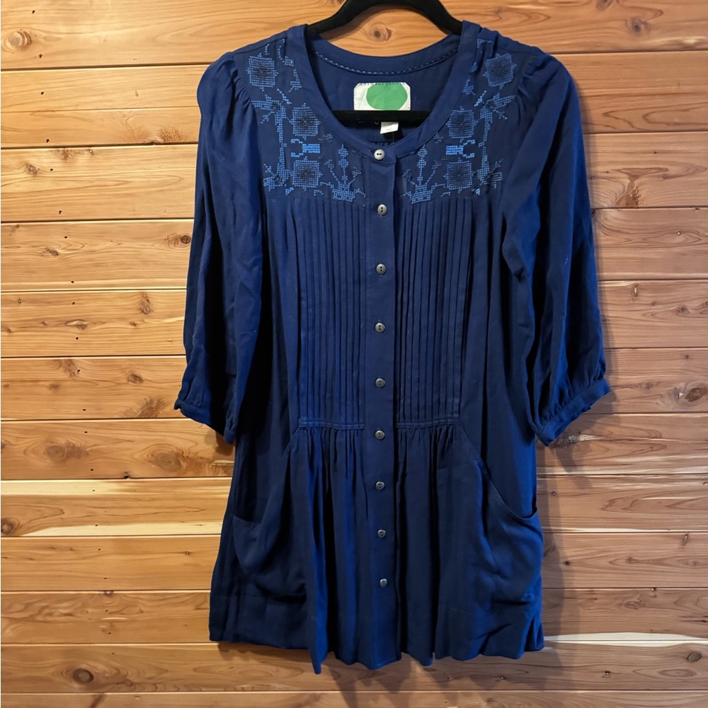 NWT Anthropologie Dubois Embroidered Tunic Dress - Picture 4 of 6